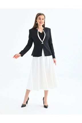 کت و شلوار مشکی زنانه بافتنی nodilife - کد 730214080