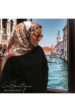 روسری رنگی %100 پنبه La boutique - کد 770050636