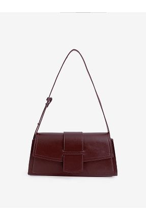 کیف دوشی زرشکی زنانه چرم مصنوعی bagbang - کد 774000429