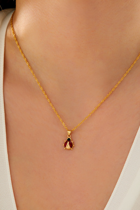 گردنبند طلا طلائی زنانه 14 عیار MİLET KUYUMCULUK - کد 774402080