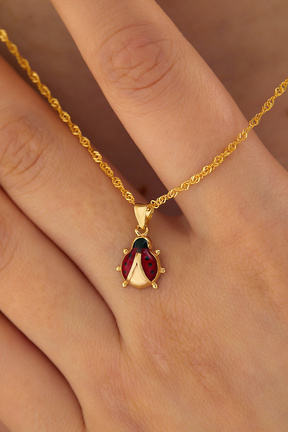 گردنبند طلا طلائی زنانه 14 عیار MİLET KUYUMCULUK - کد 774402080