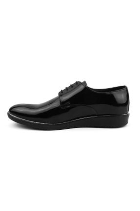 کفش کلاسیک مشکی مردانه چرم لاکی پاشنه کوتاه ( 4 - 1 cm ) کد 774432251