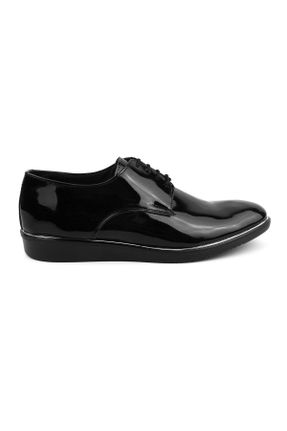 کفش کلاسیک مشکی مردانه چرم لاکی پاشنه کوتاه ( 4 - 1 cm ) کد 774432251