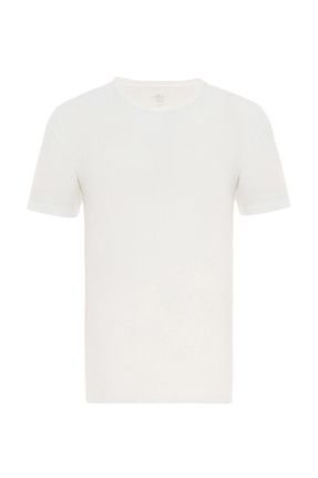 تی شرت سفید مردانه اسلیم فیت کد 752742459