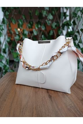 کیف دوشی بژ زنانه چرم مصنوعی Kübra Boutique - کد 770578815