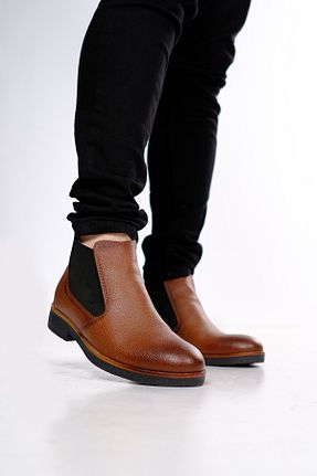 بوت / نیم بوت قهوه ای زنانه چرم مصنوعی G GÜR MODA - کد 385205527