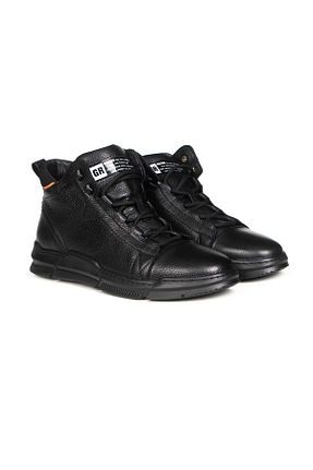 بوت / نیم بوت مشکی مردانه چرم خالص Greyder - کد 137402078