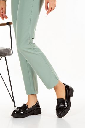 کفش کژوال مشکی زنانه چرم لاکی PASSAGE SHOES - کد 774600398
