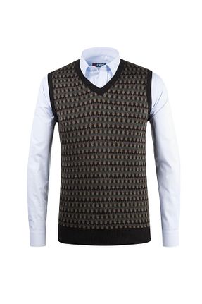 سوئیتر مشکی مردانه اکریلیک Çizgi Triko - کد 767177486