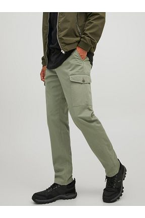 شلوار سبز مردانه پنبه - الاستین Jack & Jones - کد 774811117