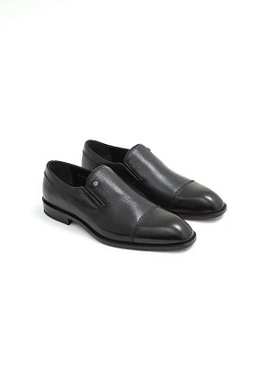 کفش کلاسیک مشکی مردانه چرم خالص Tamer Tanca - کد 446992696