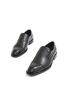 کفش کلاسیک مشکی مردانه چرم خالص Tamer Tanca - کد 446992696