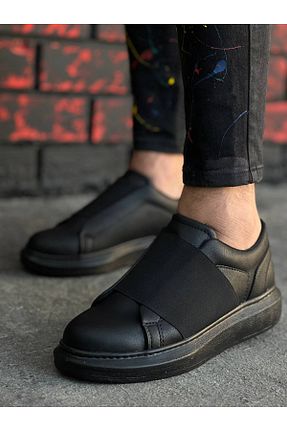 کفش اسنیکر مشکی مردانه چرم مصنوعی BZ Moda - کد 774965674