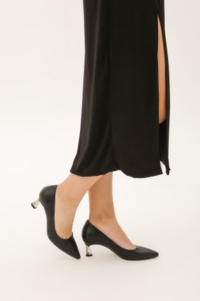 کفش کلاسیک مشکی زنانه پاشنه کوتاه ( 4 - 1 cm ) پاشنه نازک کد 57606237
