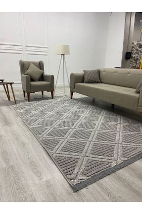 فرش طوسی آنتی باکتریال GRİ HOME HALI - کد 773746356