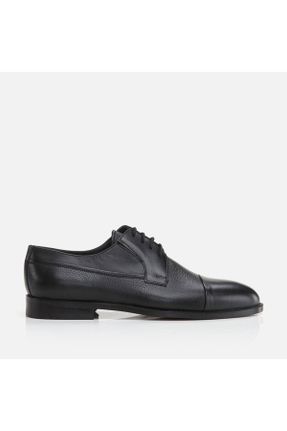 کفش کلاسیک مشکی مردانه چرم طبیعی پاشنه کوتاه ( 4 - 1 cm ) پاشنه ساده کد 773992900