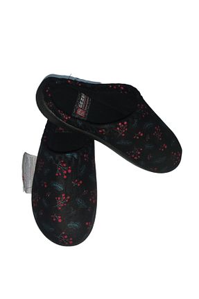 دمپائی خانگی مشکی زنانه پارچه ای Gezer - کد 774138756