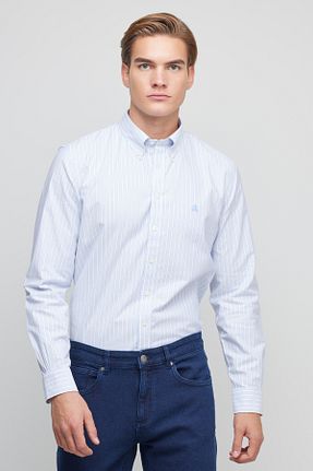 پیراهن آبی مردانه اسلیم فیت BROOKS BROTHERS - کد 774076828