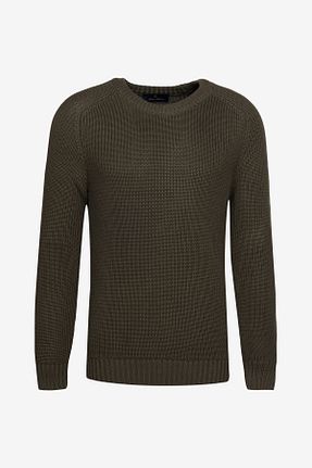پلیور خاکی مردانه ساده BROOKS BROTHERS - کد 774326488