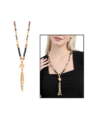 گردنبند جواهر رنگی زنانه Nipora - کد 252533435