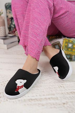 دمپائی خانگی مشکی زنانه پارچه ای Moda Frato - کد 765157858
