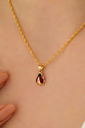 گردنبند طلا طلائی زنانه 14 عیار MİLET KUYUMCULUK - کد 774402080