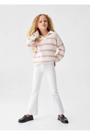 شلوار جین سفید بچه گانه رگولار MANGO Kids - کد 737808362