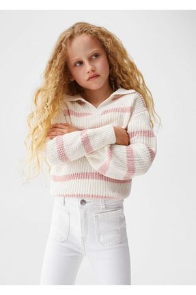 شلوار جین سفید بچه گانه رگولار MANGO Kids - کد 737808362