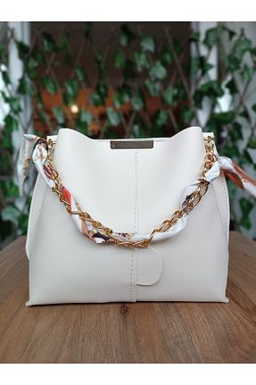 کیف دوشی بژ زنانه چرم مصنوعی Kübra Boutique - کد 770578815