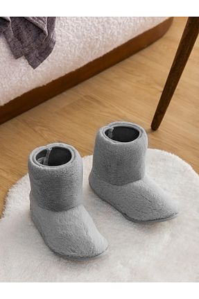 بوت خانگی طوسی زنانه LC Waikiki - کد 774580613