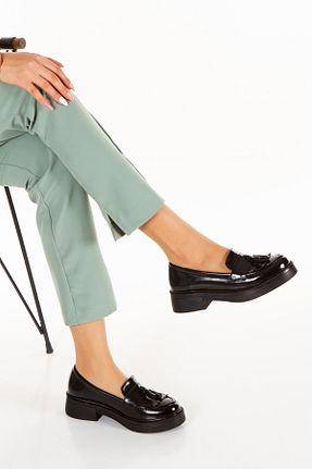 کفش کژوال مشکی زنانه چرم لاکی PASSAGE SHOES - کد 774600398