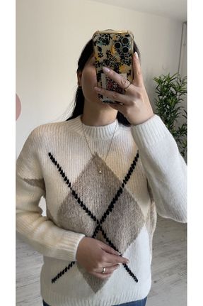 رویه سفید زنانه پشمی Zilolafashionhouse - کد 775380168