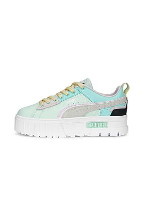 کفش اسنیکر فیروزه ای زنانه بند دار Puma - کد 775159367