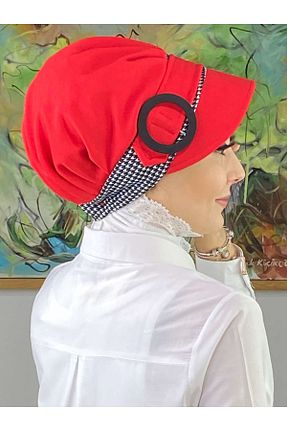 کلاه قرمز زنانه BUTİKAMBAR - کد 775238378