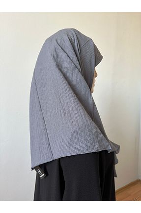 روسری طوسی پنبه ای Modakaşmir - کد 775327011