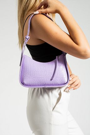 کیف دستی بنفش زنانه سایز متوسط NBİBAGS - کد 775427847