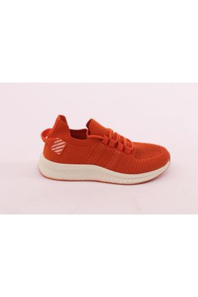 کفش پیاده روی نارنجی زنانه پارچه ای چرم مصنوعی کد 764512059