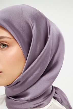 روسری بنفش ساتن Şehr-i Şal İstanbul - کد 775810818