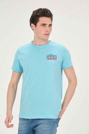 تی شرت آبی مردانه کد 304955546