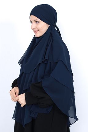 روسری سرمه ای شیفون MARQUANT - کد 775855553