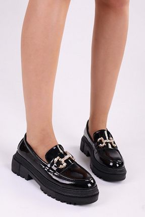 کفش لوفر مشکی زنانه جیر Shoeberry - کد 775918408