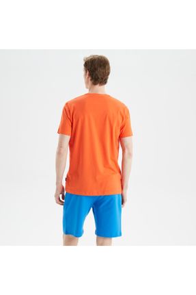 تی شرت نارنجی مردانه رگولار یقه گرد کد 680126293
