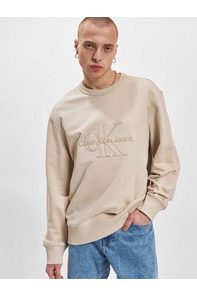 سوئیشرت بژ مردانه لیسانس دار	 Calvin Klein - کد 775151562