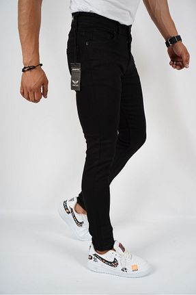 شلوار جین مشکی زنانه رگولار SENDORY - کد 775566577