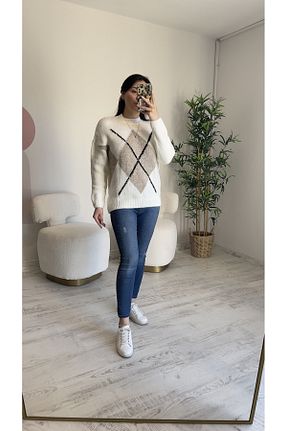 رویه سفید زنانه پشمی Zilolafashionhouse - کد 775380168