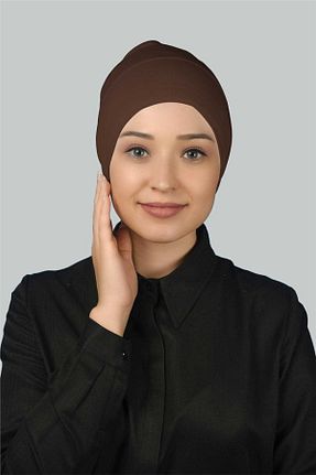 کلاه شنای حجاب قهوه ای زنانه Altobeh - کد 209976109