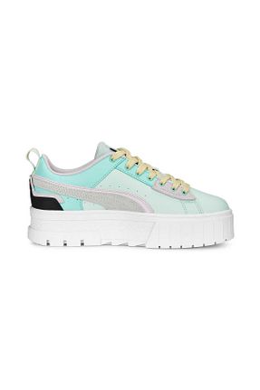 کفش اسنیکر فیروزه ای زنانه بند دار Puma - کد 775159367