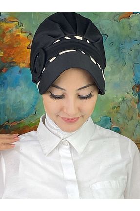 کلاه مشکی زنانه BUTİKAMBAR - کد 775240268