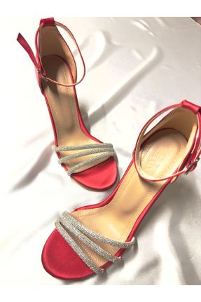 کفش مجلسی قرمز زنانه پاشنه متوسط ( 5 - 9 cm ) پاشنه ضخیم کد 775473251