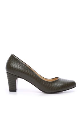 کفش پاشنه بلند کلاسیک سبز زنانه چرم مصنوعی پاشنه ضخیم پاشنه متوسط ( 5 - 9 cm ) کد 33052575